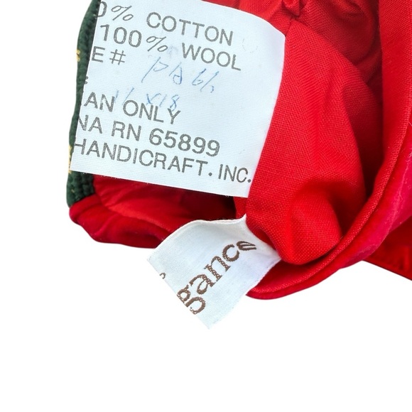 Needlepoint Stocking Christmas L Santa Smoking Imperial Elegance Peking Holly 19 - Picture 8 of 12